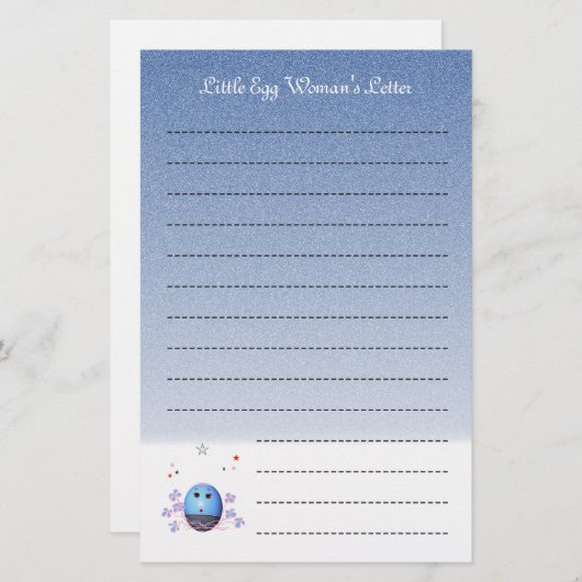 かわいい子ども向け筆記用紙 便箋 (正面/裏面)