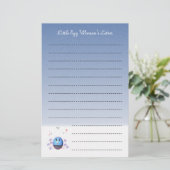 かわいい子ども向け筆記用紙 便箋 (スタンド正面)