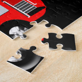 かわいい子ども向け赤い大バパーソナライズされたス ジグソーパズル (側面)