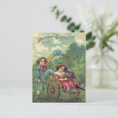 かわいい子ども忘れカートバラ-Me-Not ポストカード (スタンド正面)