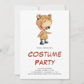 かわいい子ども服パーティー 招待状 (正面)