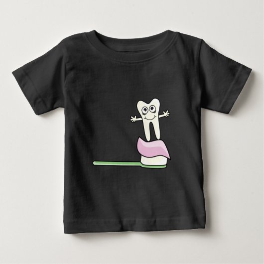 かわいい子ども歯科医 ベビーTシャツ (正面)