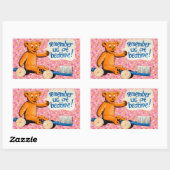 かわいい子ども歯科医 長方形シール (シート)