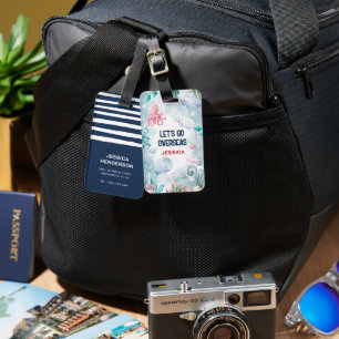 かわいい子ども海外行こう'海旅行 ラゲッジタグ