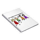 かわいい子ども漫画の持ち主スピーチの言葉 ノートブック (右側)