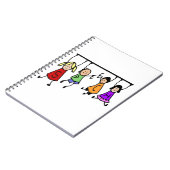 かわいい子ども漫画の持ち主スピーチの言葉 ノートブック (左側)