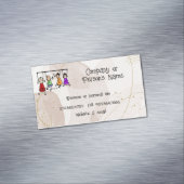 かわいい子ども漫画の持ち主スピーチの言葉 マグネット名刺 (インサイチュ)