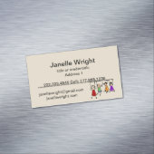 かわいい子ども漫画の持ち主スピーチの言葉 マグネット名刺 (インサイチュ)