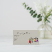 かわいい子ども漫画の持ち主スピーチの言葉 名刺 (スタンド正面)