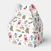 かわいい子ども玩具パターン フェイバーボックス (裏面サイド)