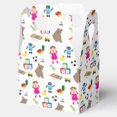 かわいい子ども玩具パターン フェイバーボックス (オープン)