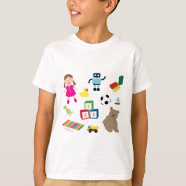かわいい子ども玩具パターン Tシャツ