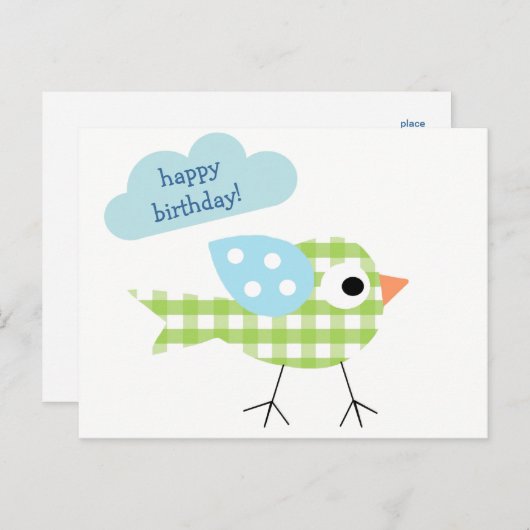 かわいい子ども用はがき ポストカード (正面/裏面)