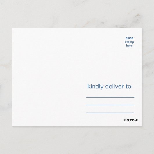 かわいい子ども用はがき ポストカード (裏面)