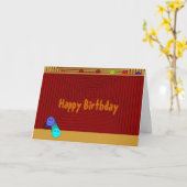 かわいい子ども誕生日カード カード (黄色い花)