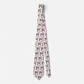 かわいい子ども連れのヴィンテージクリスマスストッキング ネクタイ (正面)