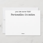 かわいい子ども連れ シーズンカード (裏面)