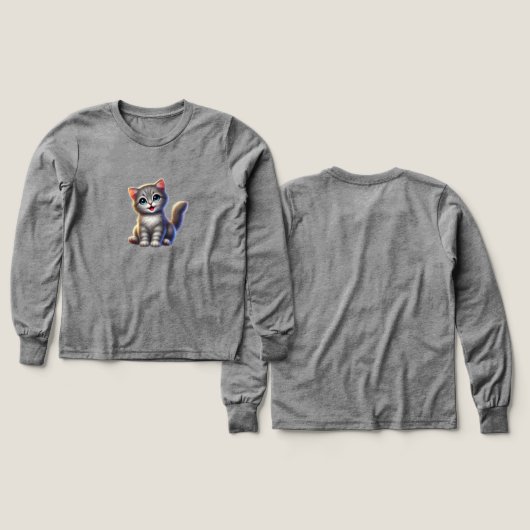 かわいい子ども長眠シャツ (デザイン 正面＆背面)