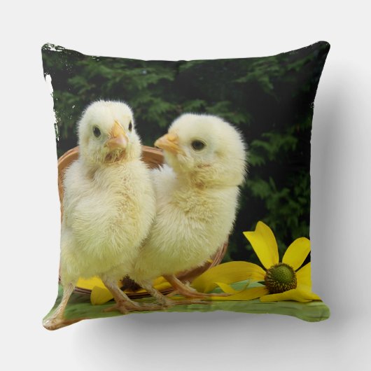 かわいい子ども2人 クッション (裏面)