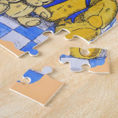 かわいい子ども3人の写真 ジグソーパズル (側面)