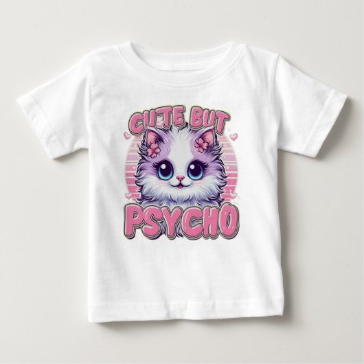かわいい子ども、サイコ ベビーTシャツ (正面)