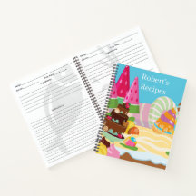 かわいい子に名前を追加レシピノートブック