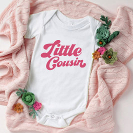 かわいい子のいとこ |ピンクマッチングファミリー ベビーボディスーツ