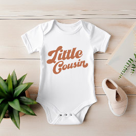 かわいい子のいとこ |茶色の一致ファミリ ベビーボディスーツ