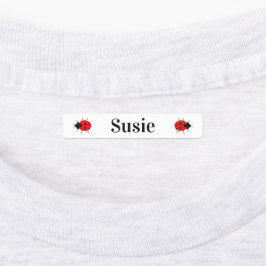 かわいい子のラディバグのアイロン ラベル