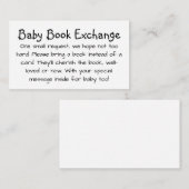 かわいい子の手書きベビー本交換 エンクロージャーカード (正面/裏面)
