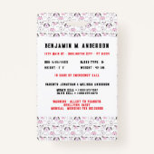 かわいい子の犬カラフルのカスタム写真の子ID バッジ (裏面)