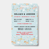 かわいい子の猫カラフルの写真カスタムの子ID バッジ (裏面)