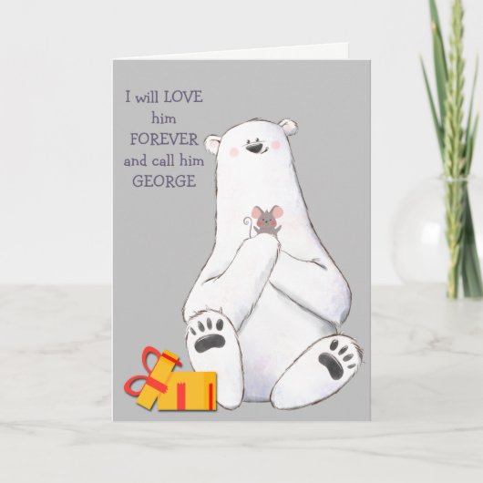 かわいい子は永遠にシロクマのクリスマスを愛 シーズンカード (正面)