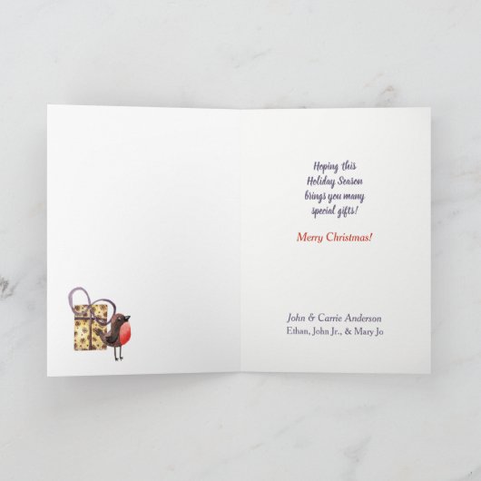 かわいい子は永遠にシロクマのクリスマスを愛 シーズンカード (内部)