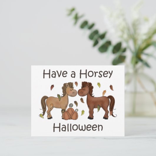 かわいい子は馬のようなハロウィーン馬を飼う シーズンポストカード (スタンド正面)