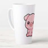 かわいい子ぶたのラテマグ カフェラテマグ (左アングル)