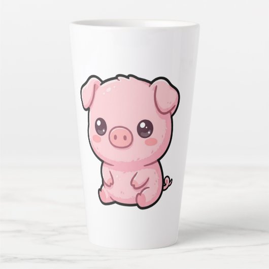かわいい子ぶたのラテマグ カフェラテマグ (正面)