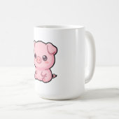 かわいい子ぶたマグカップ コーヒーマグカップ (正面右)