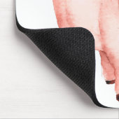 かわいい子ぶた贈り物農家の妻カントリーガールファーム マウスパッド (コーナー)