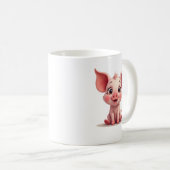 かわいい子ぶた  コーヒーマグカップ (正面右)