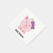 かわいい子ぶた スタンダードカクテルナプキン (角)