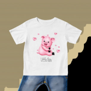 かわいい子ぶた ベビーTシャツ
