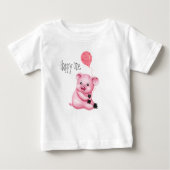 かわいい子ぶた ベビーTシャツ (正面)