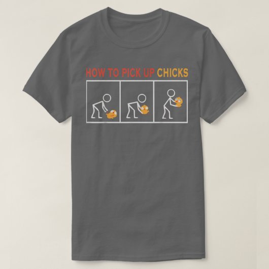 かわいい子を拾う方法 Tシャツ (デザイン正面)