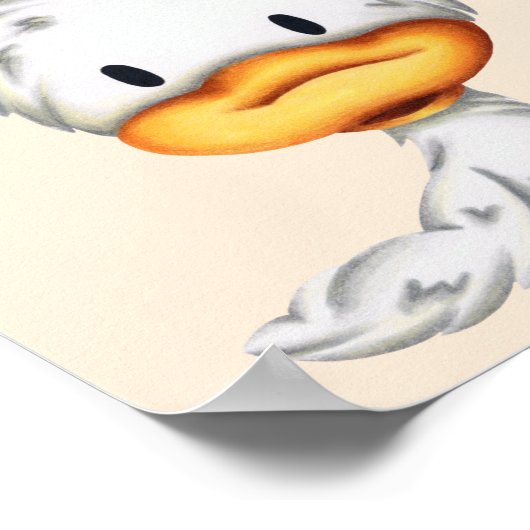 かわいい子ガモの保育園 ポスター (角)