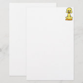 かわいい子ガモまたはベビーのアヒル 便箋 (正面/裏面)
