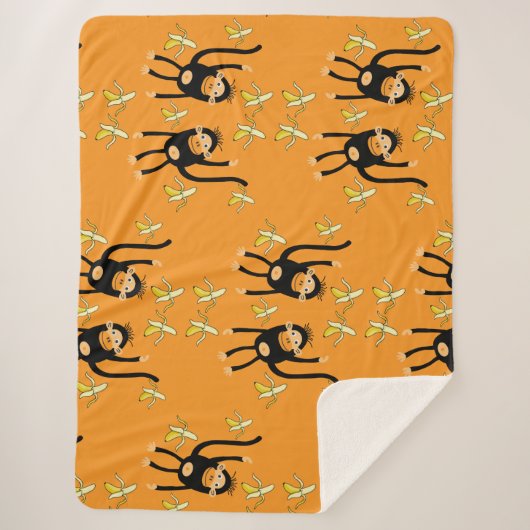 かわいい子ザル シェルパブランケット (正面)