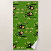 かわいい子ザル ビーチタオル (正面)