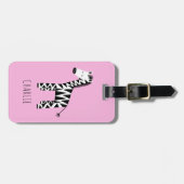 かわいい子ゼブラ ラゲッジタグ (正面横)