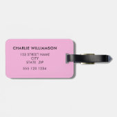 かわいい子ゼブラ ラゲッジタグ (裏面横)